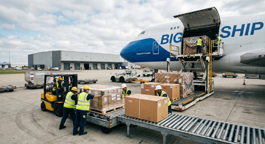 Cargo aircraft loading